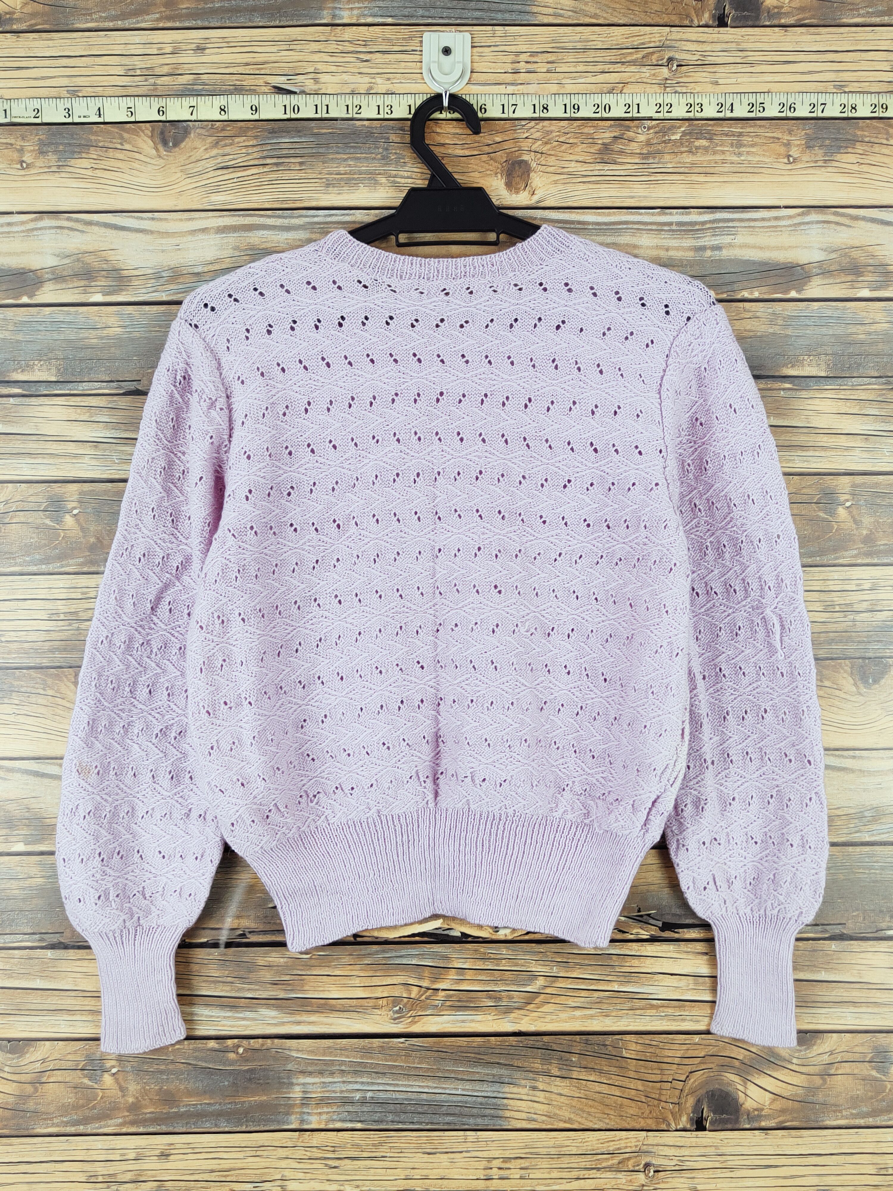 Homespun Knitwear Japanese Brand meshnet crochet Knitwear Crop Tops#W 990 Size S / US 4 / IT 40 - 7 Thumbnail