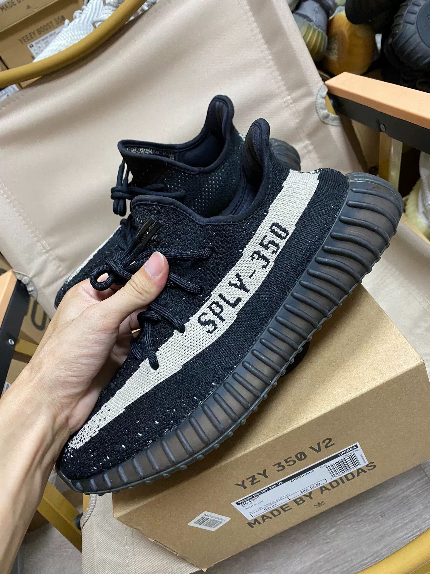 Adidas Adidas YEEZY3 Black Lowtop Sneakers 42 Men Size US 9 / EU 42 - 1 Thumbnail
