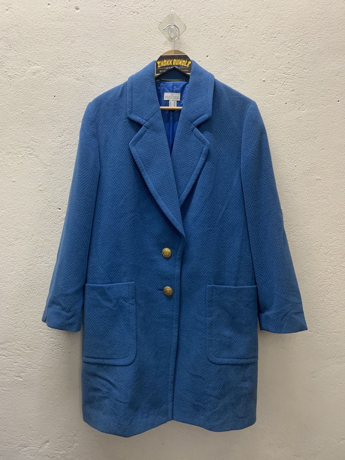 Designer × Japanese Brand Prestige Coat Wool Jacket Size L / US 10 / IT 46 - 1 Thumbnail
