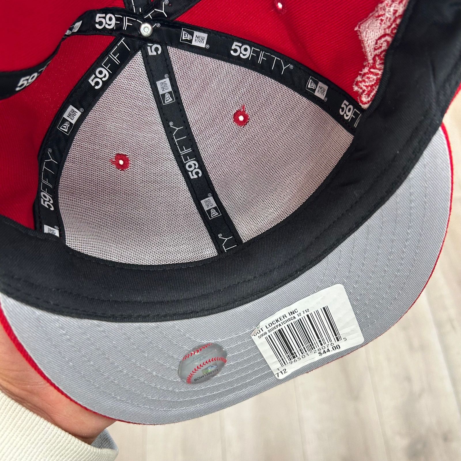 New Era New Era Los Angeles Dodgers hat red 1988 World Series 7 1/2 Size ONE SIZE - 6 Thumbnail