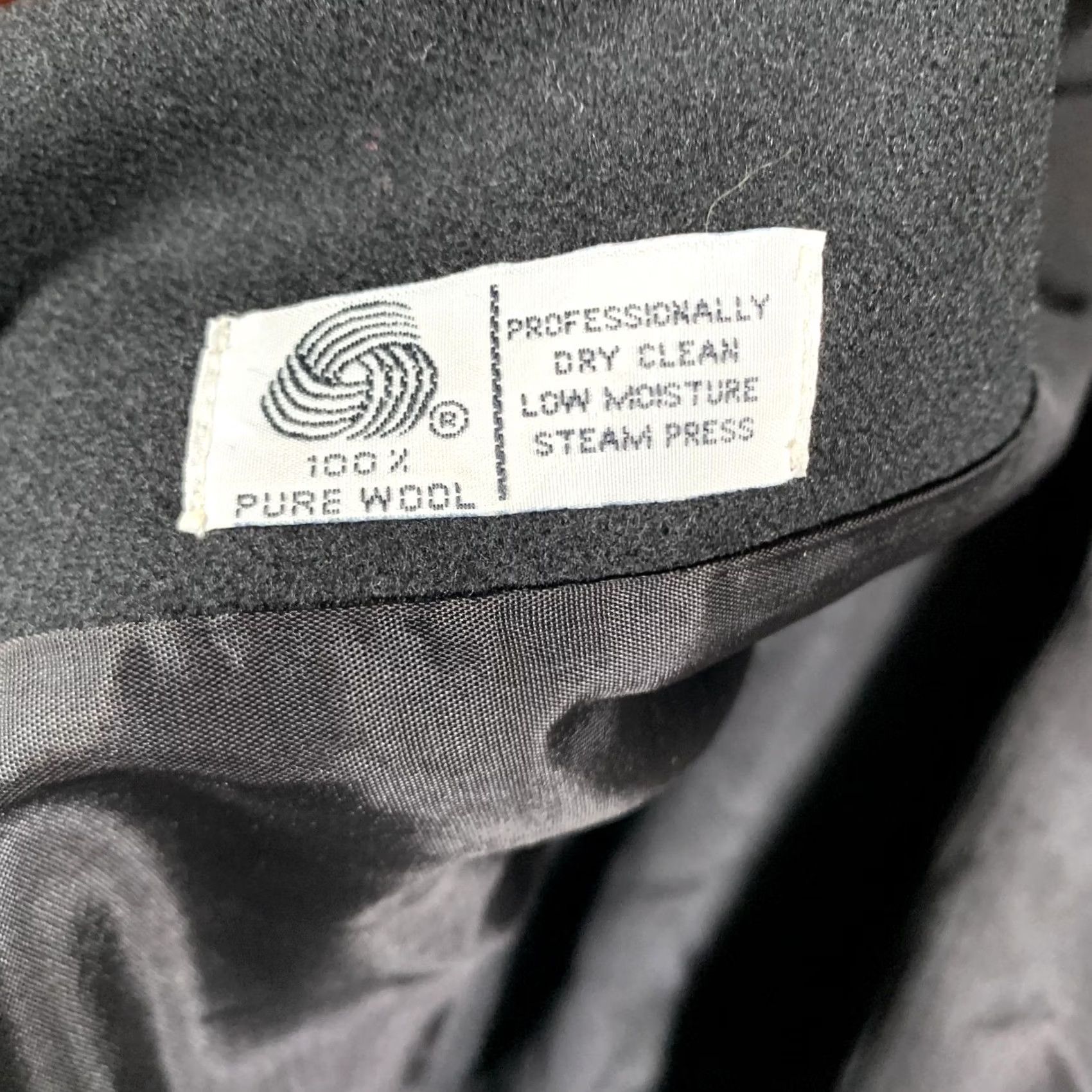 Vintage Vintage Alorna Coat Womens Medium Black 80s Wool Size M / US 6-8 / IT 42-44 - 7 Thumbnail