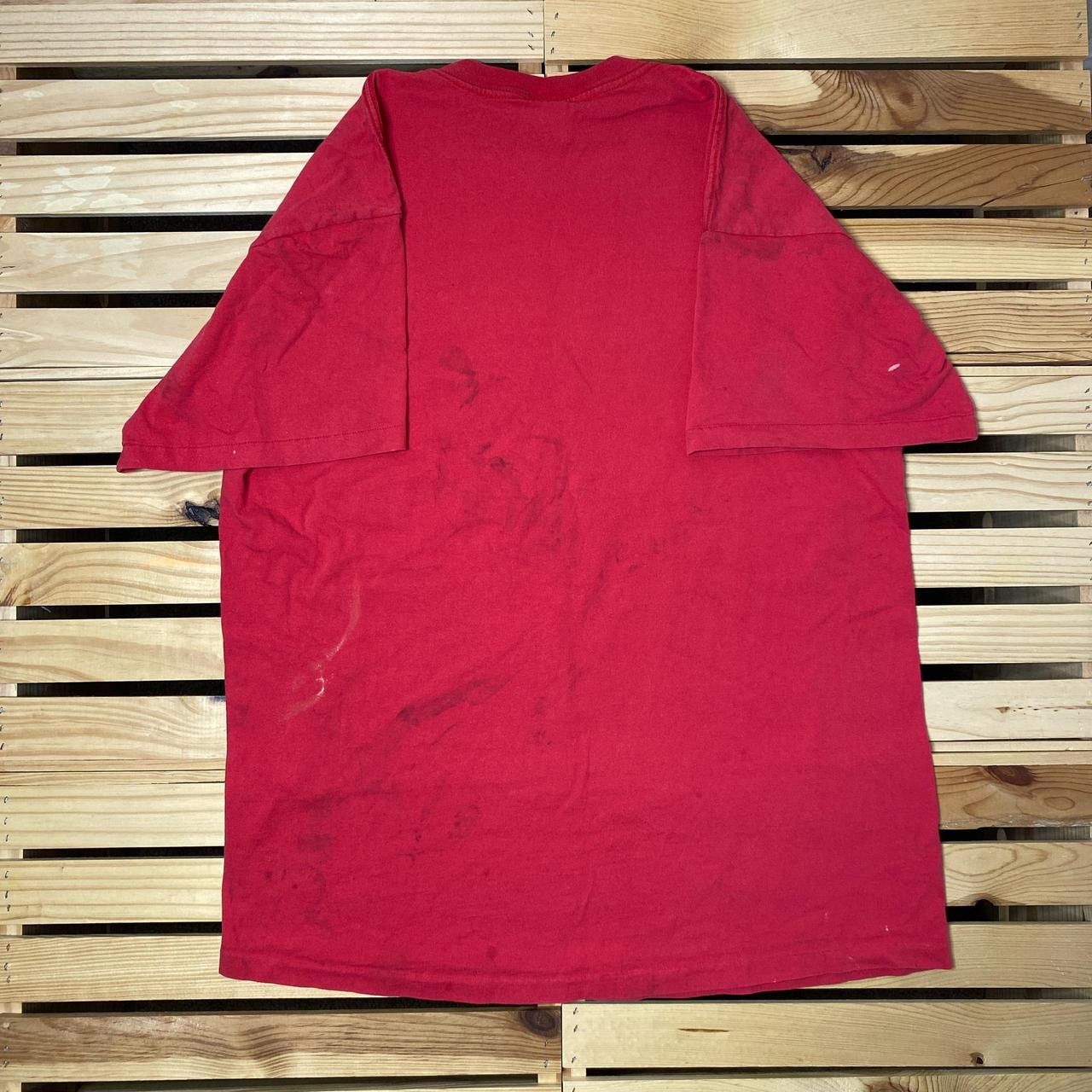 Nike Vintage Nike P.L.A.Y. Red Tee Size 2XL Size US XXL / EU 58 / 5 - 2 Thumbnail