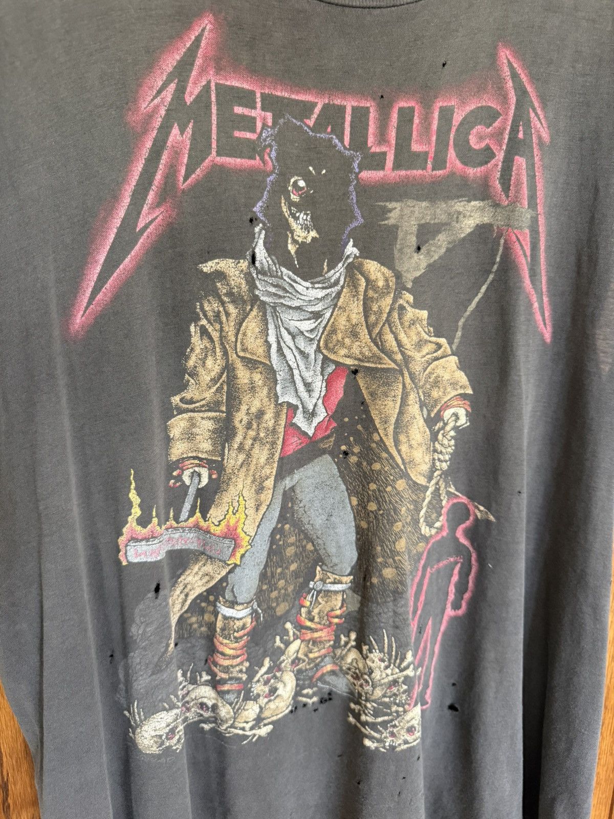 Vintage Metallica The Unforgiven Pushead sleeveless tank cut off 92 Size US XL / EU 56 / 4 - 12 Thumbnail