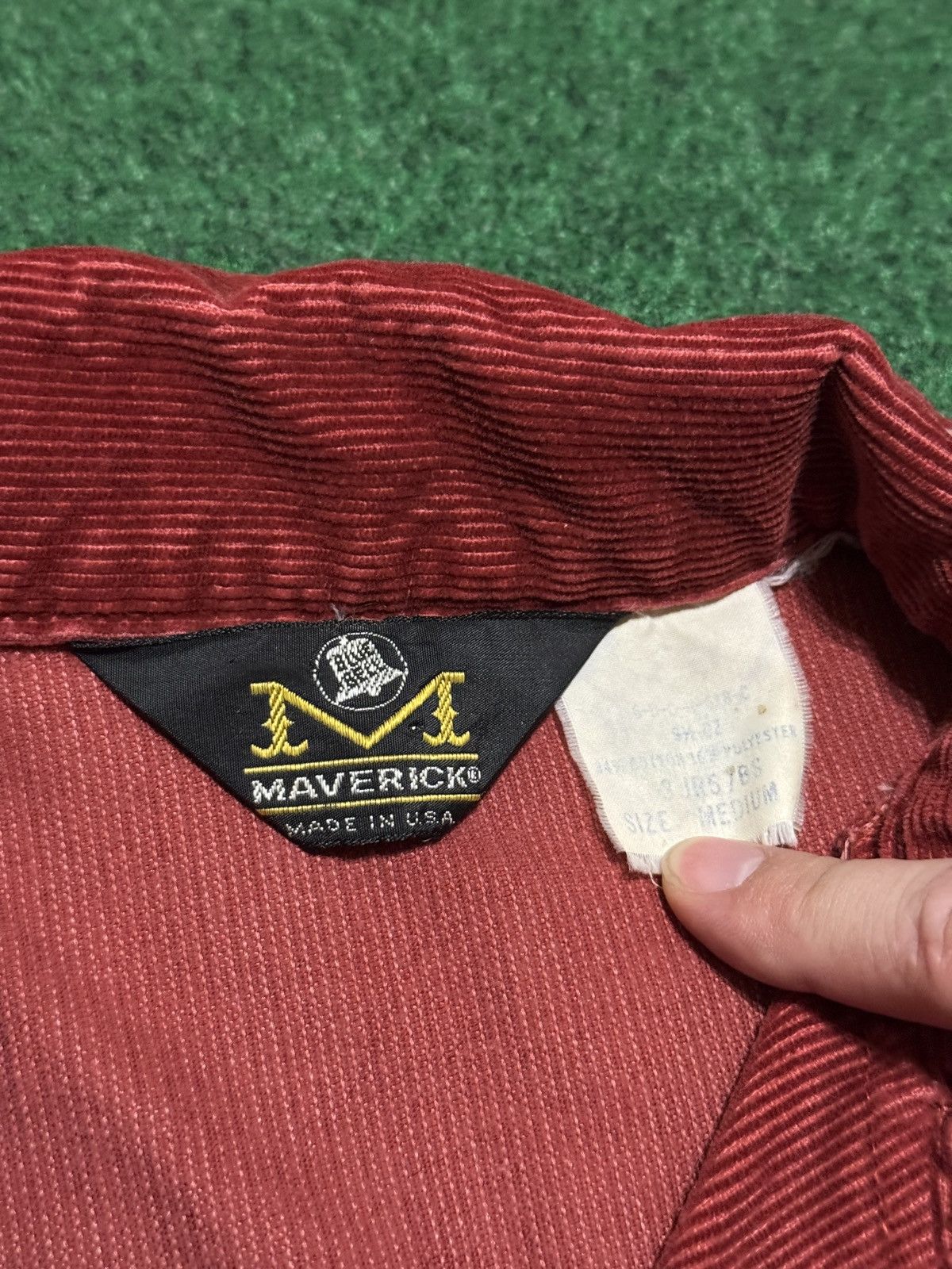 Vintage Vtg 60s Blue Bell Maverick Corduroy Pearl Snap Retro Shirt Size US M / EU 48-50 / 2 - 3 Thumbnail