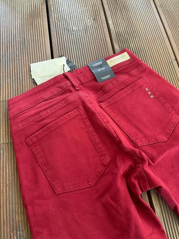 Maison Scotch × Scotch & Soda Scotch&Soda Ralston Teen Jeans Red Skinny Size 25" / US 0 / IT 36 - 7 Thumbnail