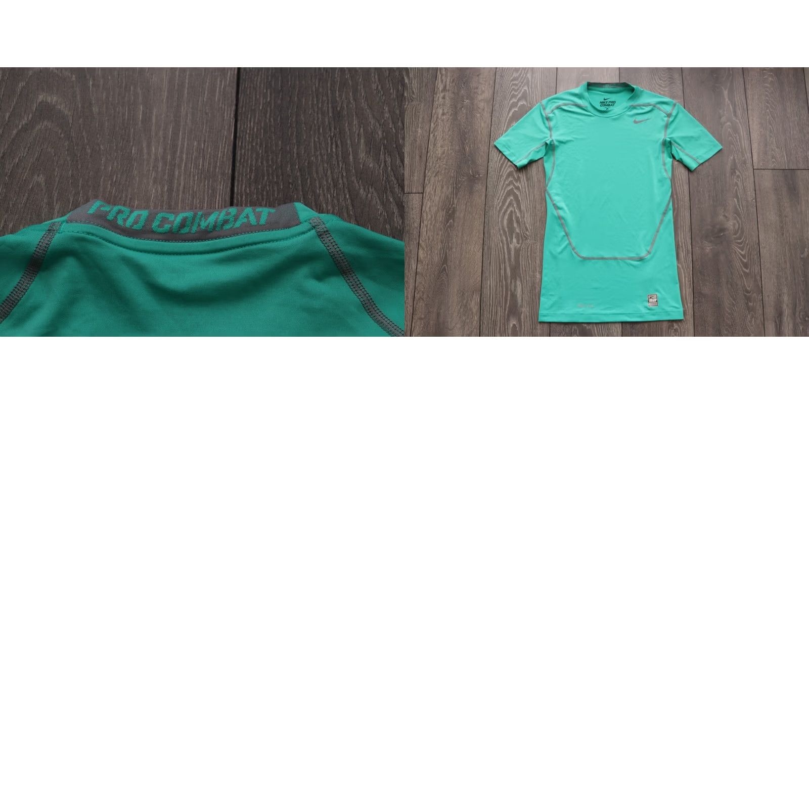 Nike Nike Pro Combat Mens Shirt Compression Jersey Trikot Camiseta Turquoise SZ Small Mens Shrt S Turquoise Jersey Pro Combat Mens Shirt Compression Nike Size US S / EU 44-46 / 1 - 8 Thumbnail