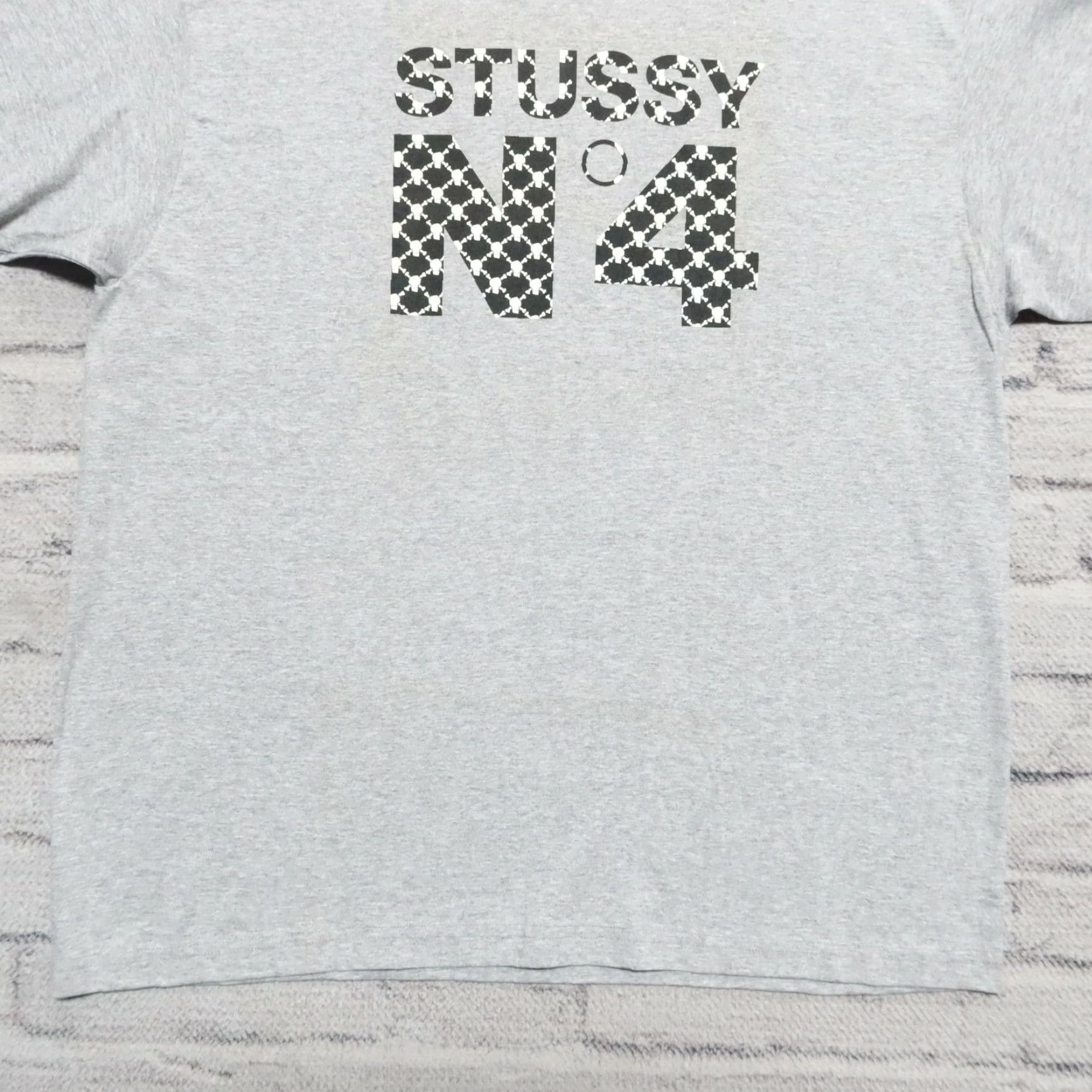 Vintage Vintage Stussy Shirt XL Heather Grey Deadstock No.4 Logo Shirt Mens XS? Size US XL / EU 56 / 4 - 5 Thumbnail