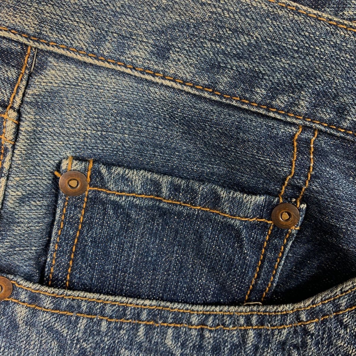 If Six Was Nine × Japanese Brand JAPANESEBRAND patchwork blue jeans Size US 30 / EU 46 - 7 Thumbnail