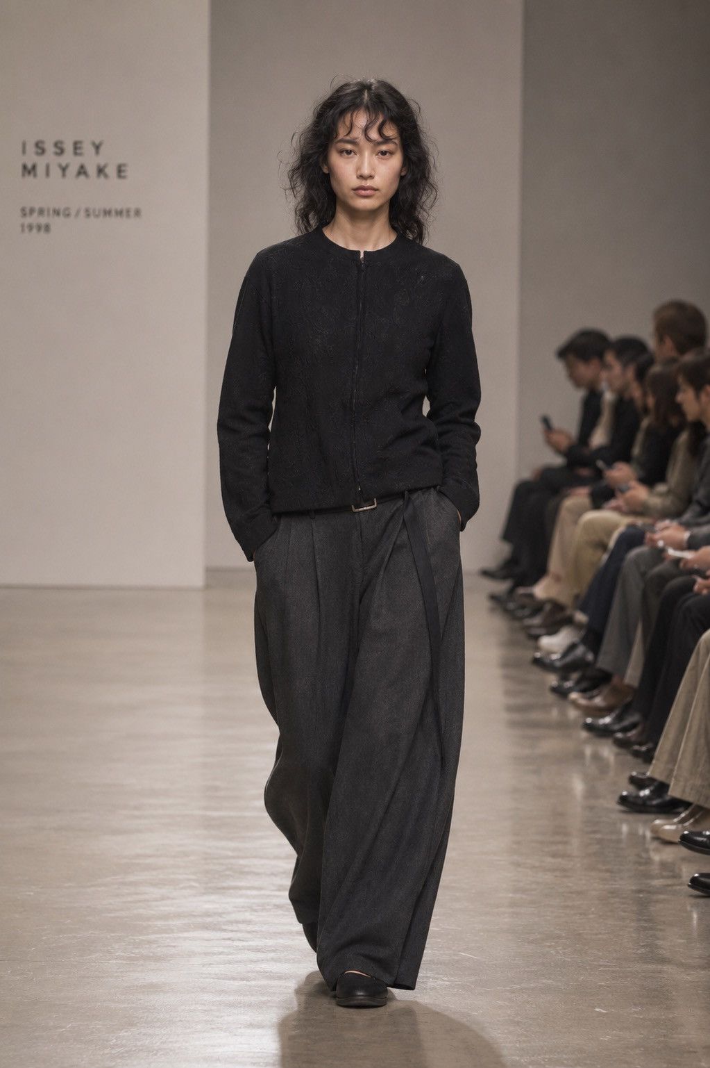 Issey Miyake VINTAGE MOHAIR WOOL PLANTATION BY ISSEY MIYAKE ZIPPER JACKET Size M / US 6-8 / IT 42-44 - 1 Thumbnail