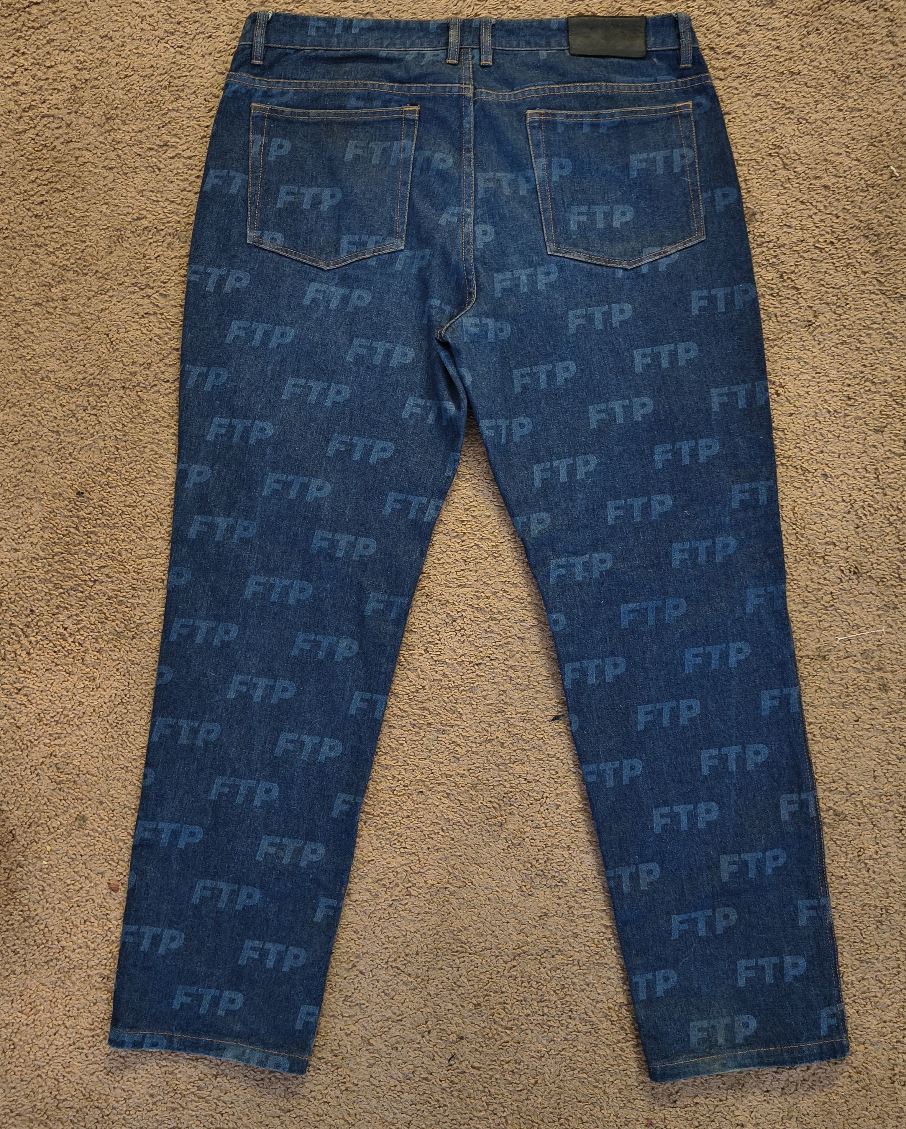 Fuck The Population Fuck The population all over print denim pants sz: 36x32 FTP Size US 36 / EU 52 - 8 Thumbnail