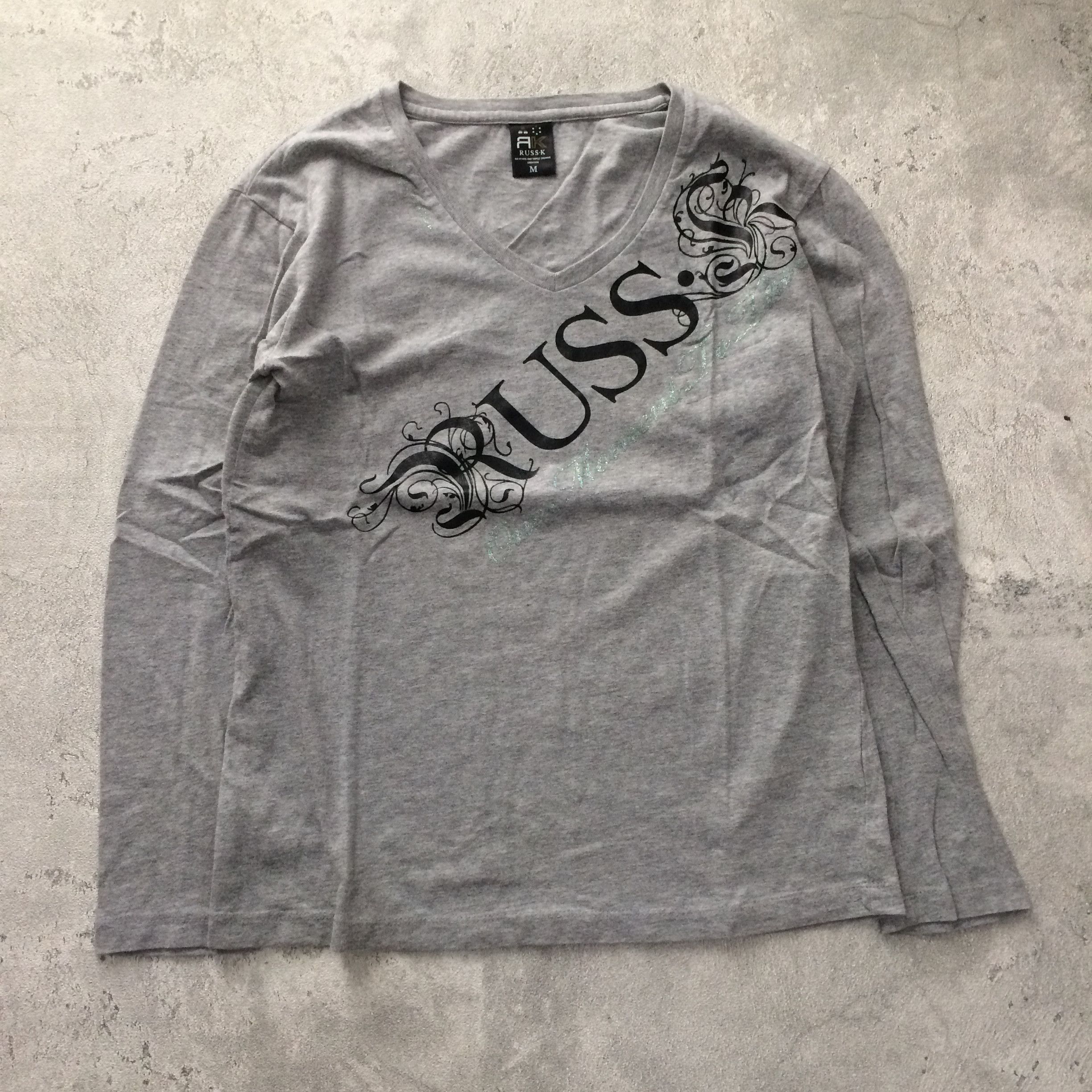 Japanese Brand Long Sleeve with Graphic Design from Russ-K Brand Poem Size US M / EU 48-50 / 2 - 1 Thumbnail