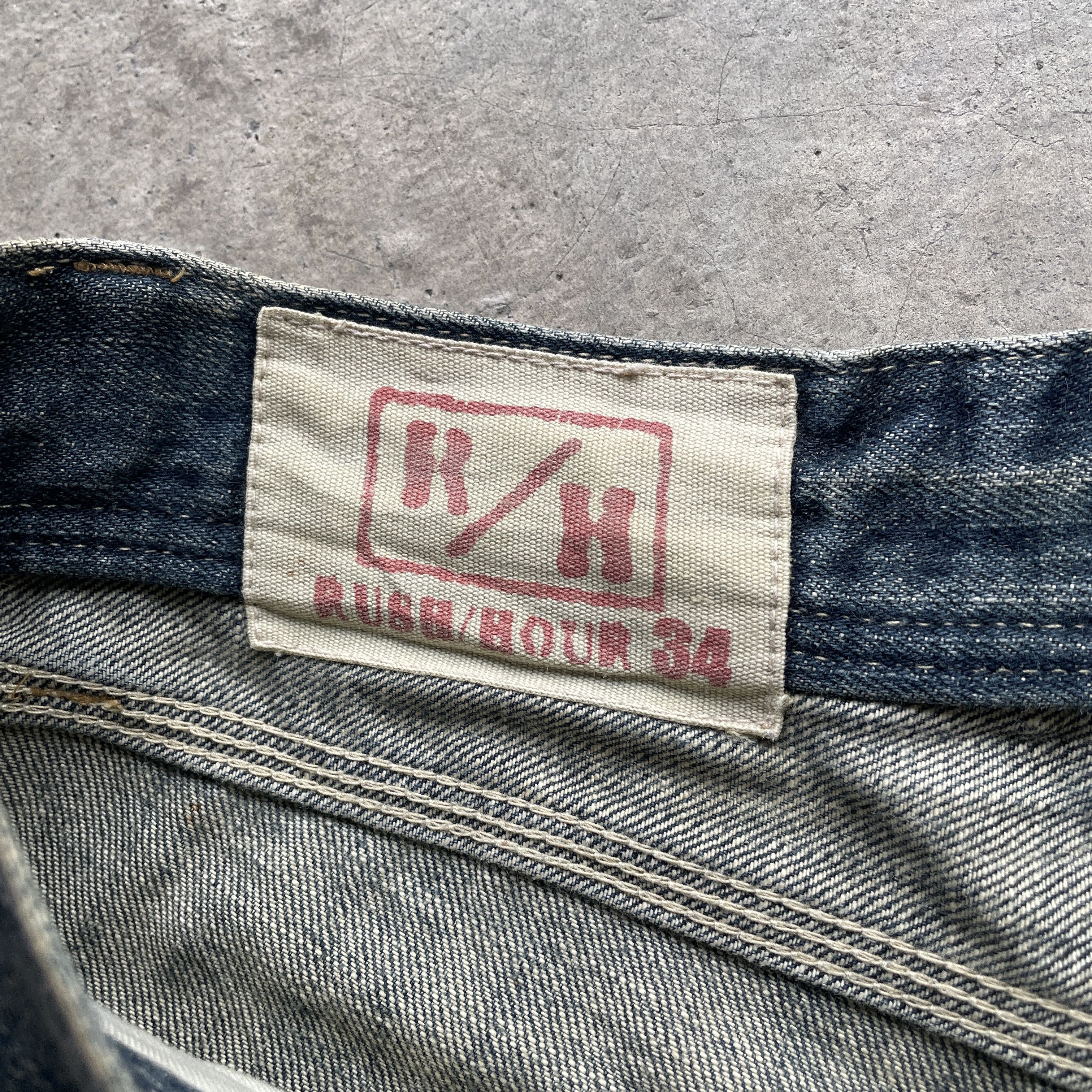 Japanese Brand × Rusty Vintage Japan Rush Hour Rusty Wash Cropped Denim Pants Jeans Size US 34 / EU 50 - 8 Thumbnail