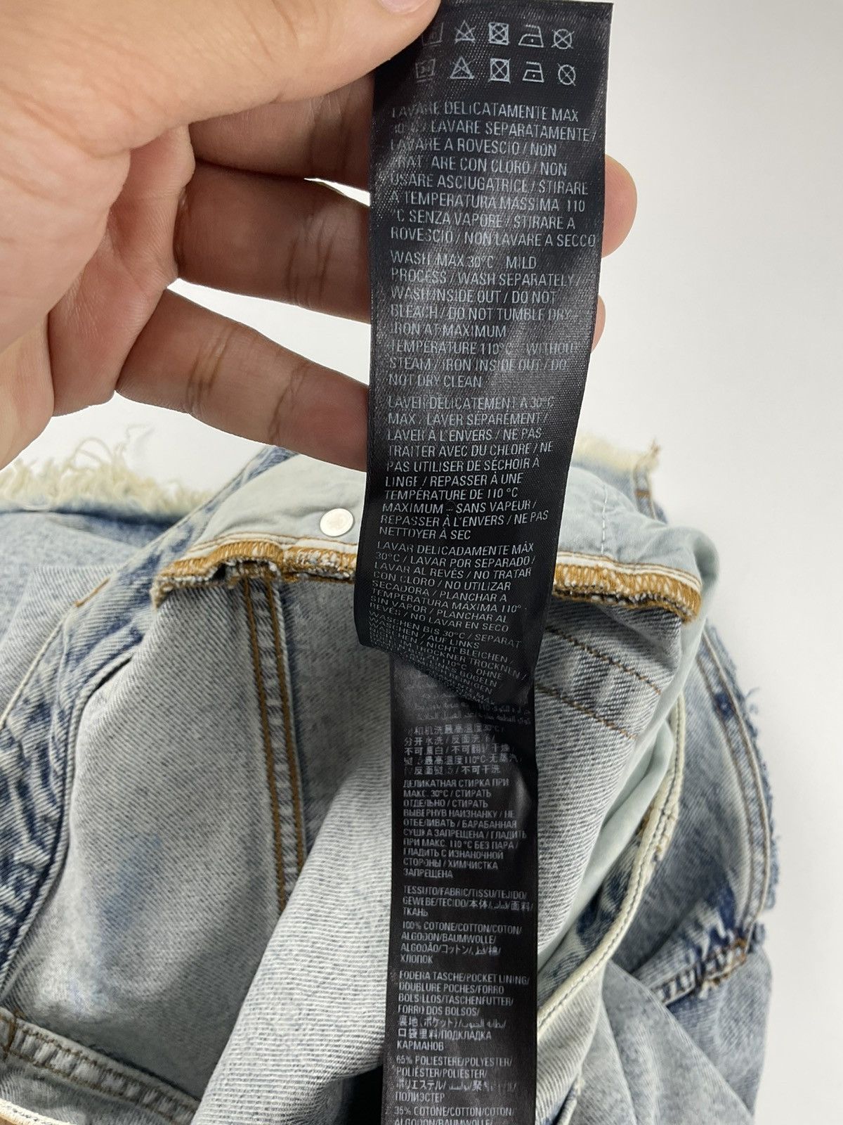 Balenciaga Balenciaga Pull-Up Denim Skirt Size 26" / US 2 / IT 38 - 15 Thumbnail