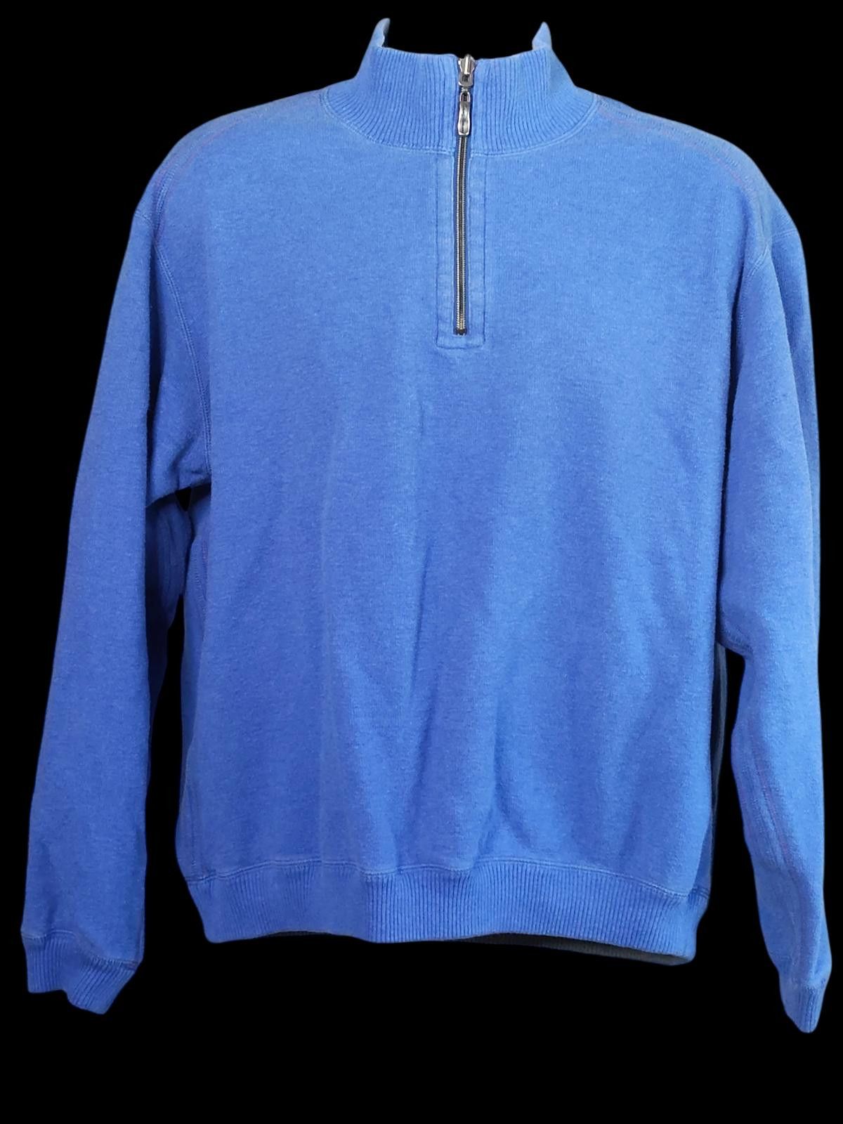 Tommy Bahama Tommy Bahama Men's Blue Half-Zip Sweatshirt Pullover Size US XL / EU 56 / 4 - 3 Thumbnail