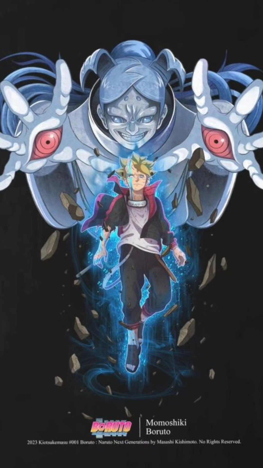 Anime × Vintage 🔥Rare🔥Momoshiki x Boruto Naruto Modern Bootleg T-Shirt Size US XXL / EU 58 / 5 - 1 Thumbnail