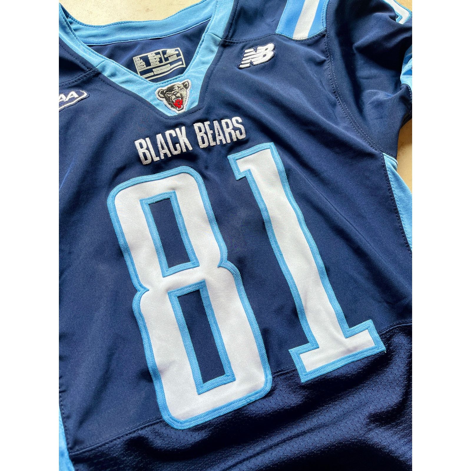 NCAA × New Balance Maine Bears NEW BALANCE 2020s football jersey S navy college Size US M / EU 48-50 / 2 - 2 Thumbnail