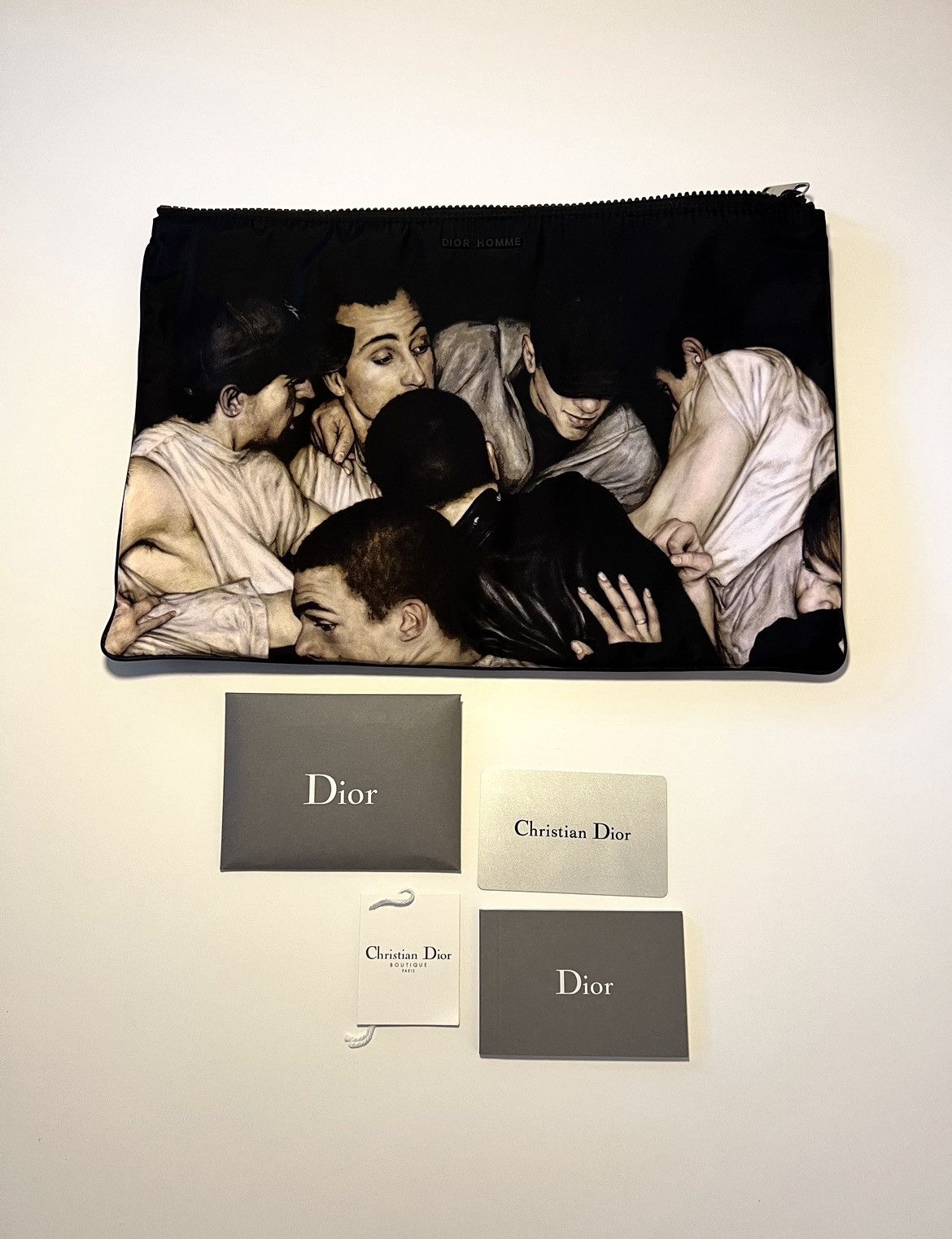 Dior Dior Homme Dan Witz Mosh Pit large nylon pouch Size ONE SIZE - 3 Thumbnail