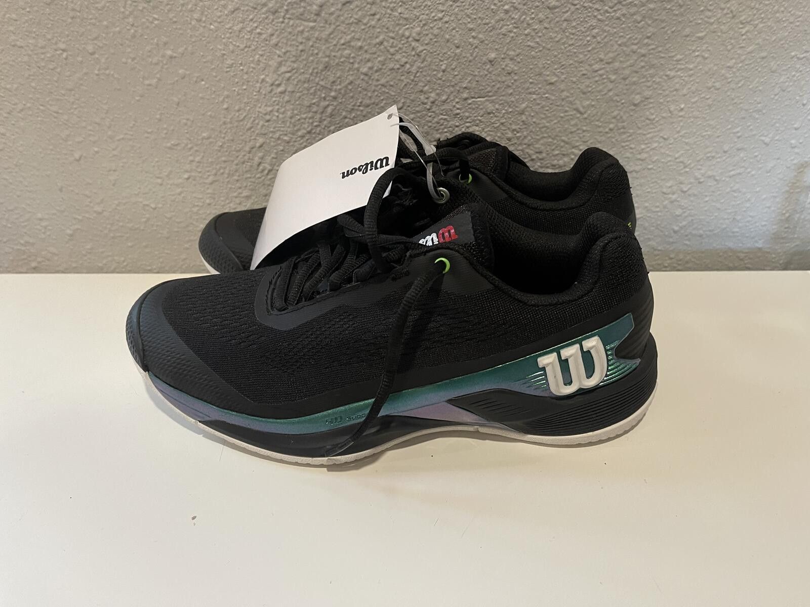 Wilson Wilson Black Athletic Shoes with Green and White Accents Size ONE SIZE - 1 Thumbnail