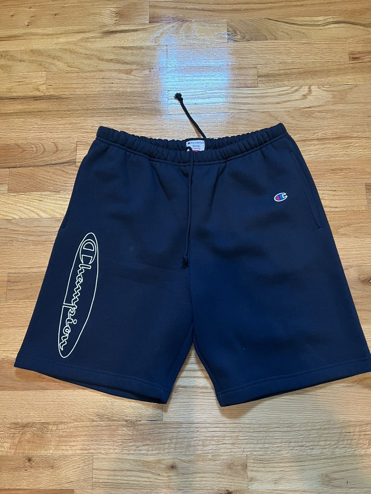 image of Surpeme X Champion Blue Outline Sweat Shorts, Men's (Size 30)