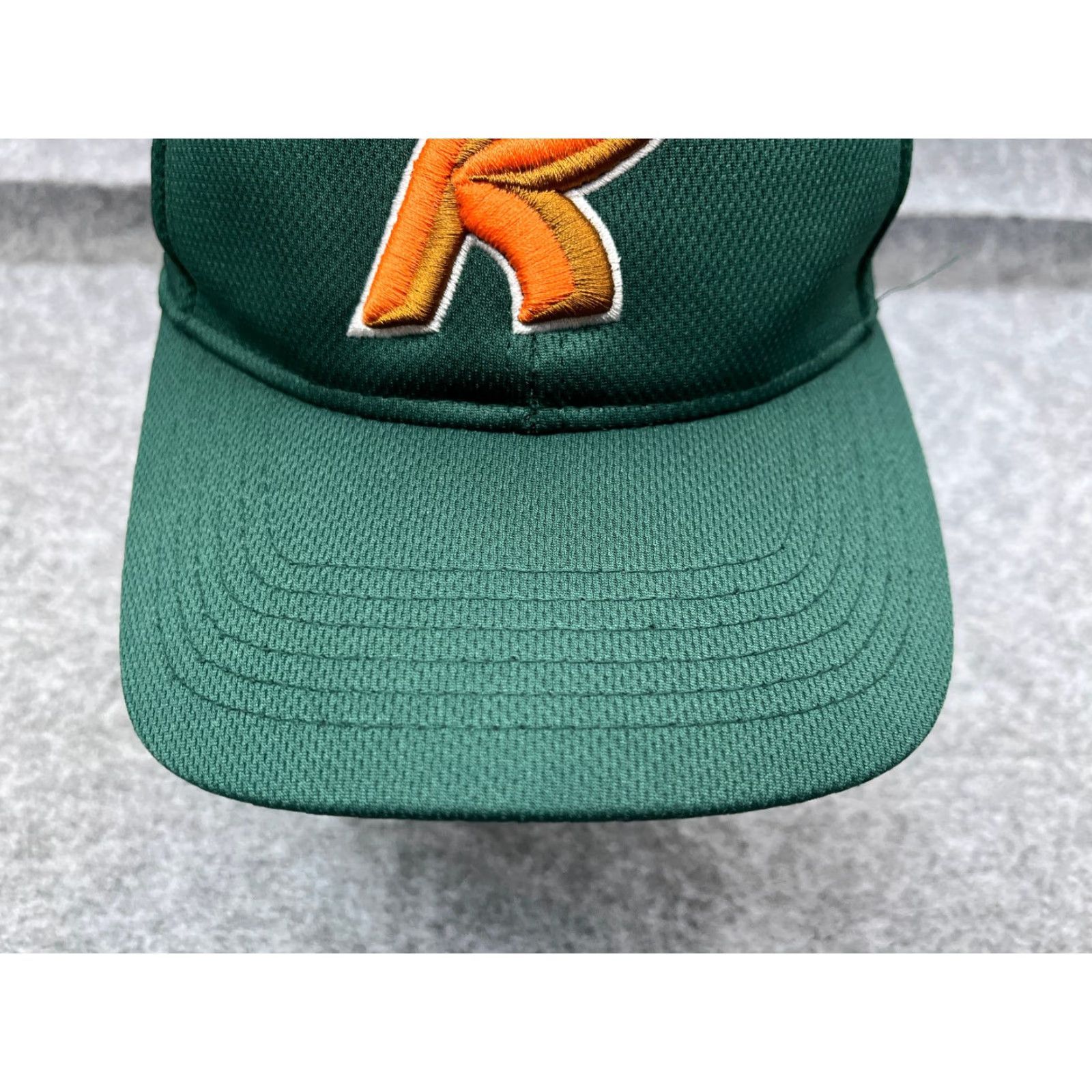 Vintage OC Sports Richmond Roosters Hat Cap, Straps Back, Adult, One Size, Green Polyester, Baseball Cap, Sports, Adjustable, Breathable, Men Size ONE SIZE - 3 Thumbnail