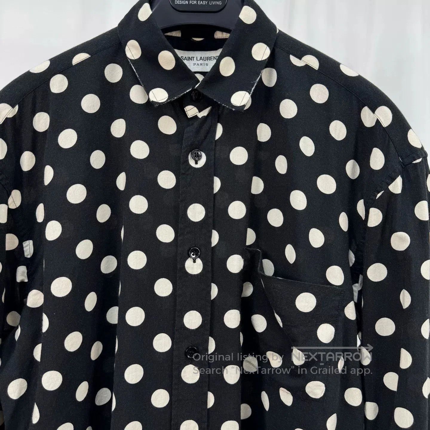 Saint Laurent Paris Saint Laurent Polka Dot Fringe Hem Shirt. Size S / US 4 / IT 40 - 3 Thumbnail