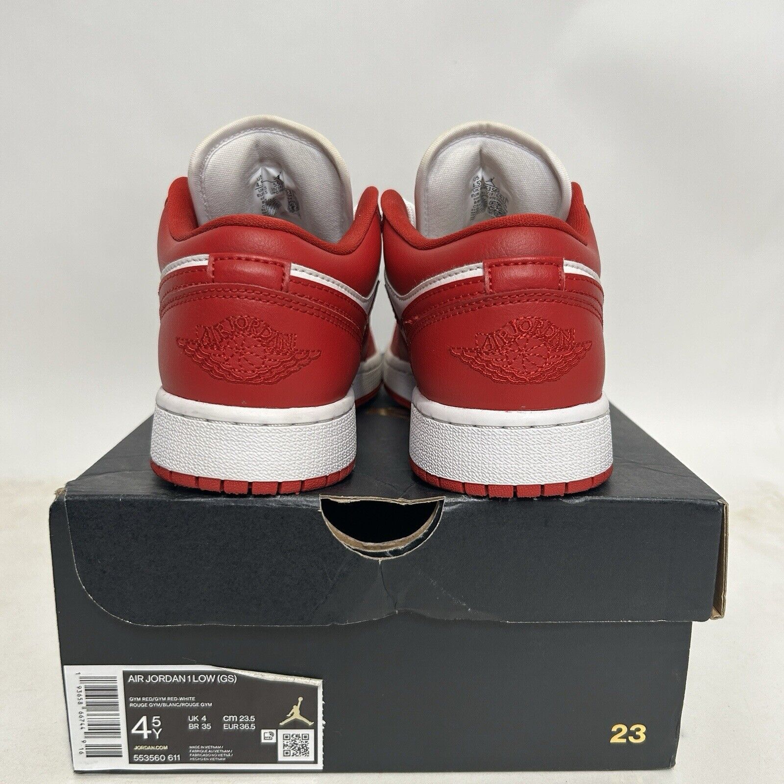 Nike Shoes Air Jordan 1 Low GS “Gym Red” 2024