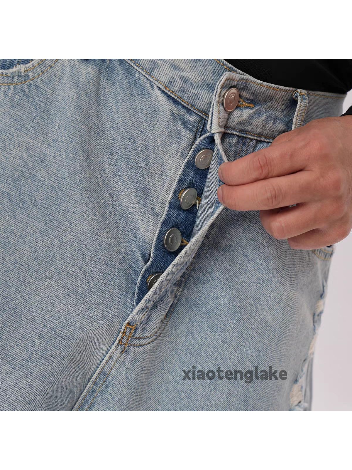 Jean xtl vintage wide Leg loose hiphop y2k ripped jeans Size US 32 / EU 48 - 2 Thumbnail