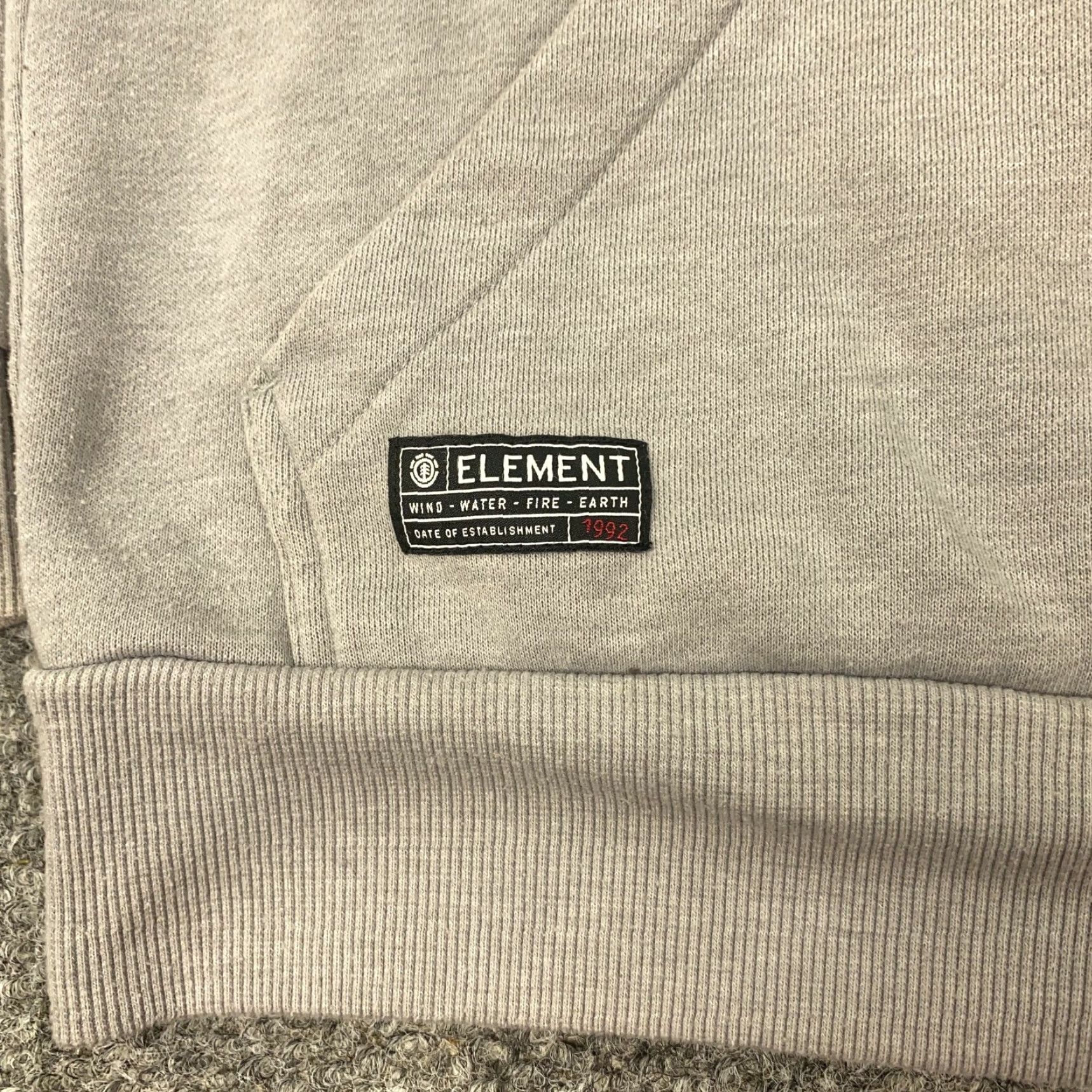 Element VINTAGE Element Hoodie Mens M Gray Zip Graphic Print 90s Grunge Skateboarding Size US M / EU 48-50 / 2 - 3 Thumbnail