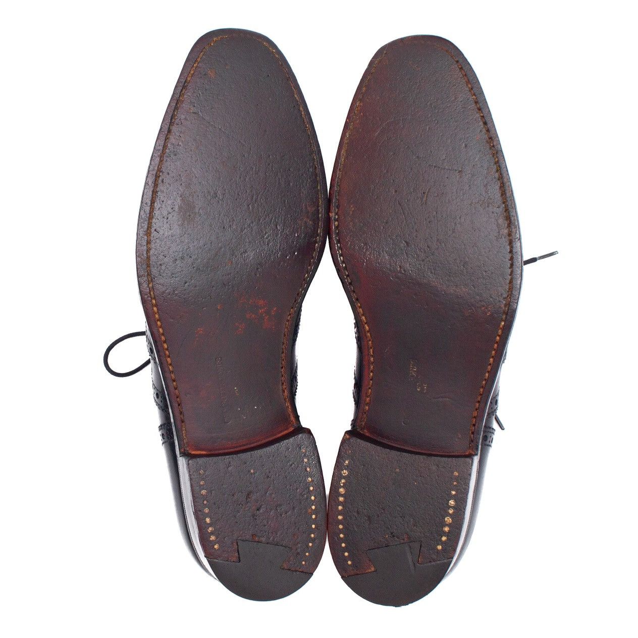 Crockett & Jones 875$ Crockett & Jones Barneys NY Black Leather Brogues US8 Size US 8 / EU 41 - 17 Thumbnail