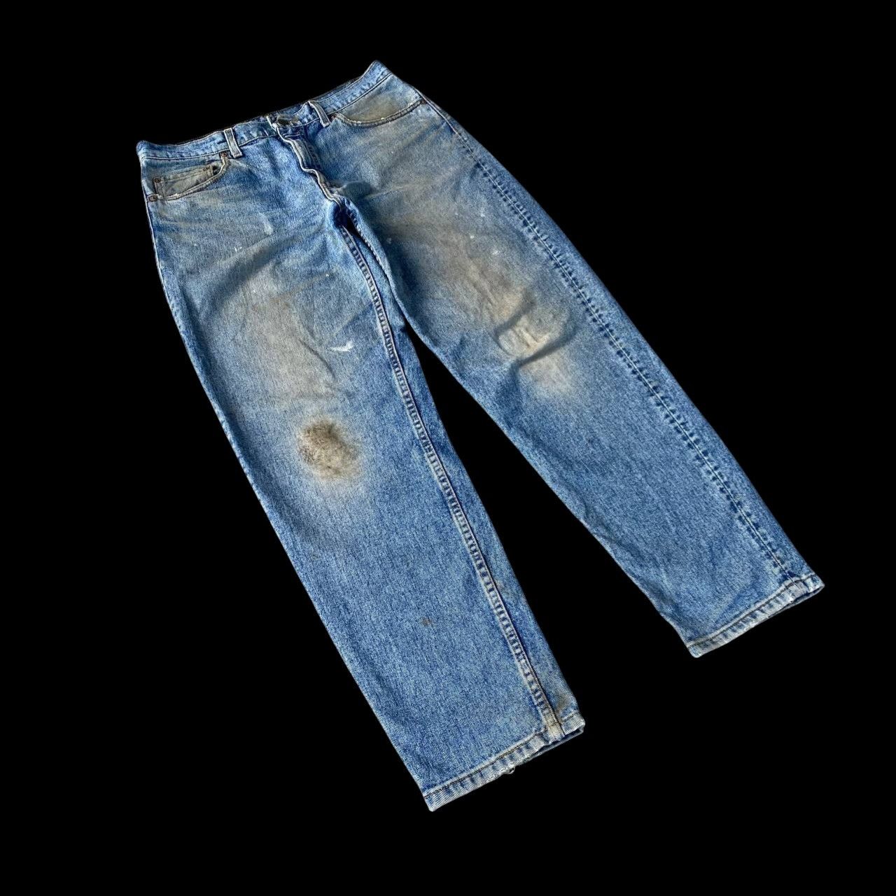 Levi's Vintage Clothing VINTAGE 1993 LEVIS 550 DIRTY MUDWASH GRUNGE JEAN USA W35X31" Size US 35 - 2 Thumbnail