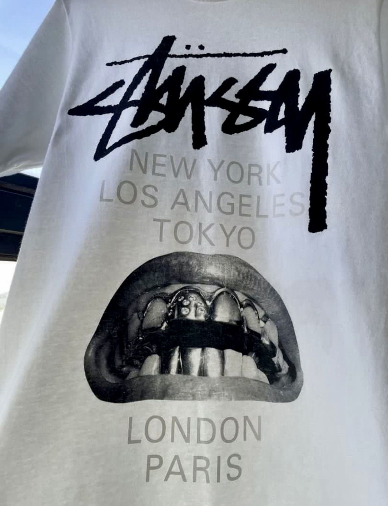 Stussy Rick Owens World Tour Collection White Tee Brand New