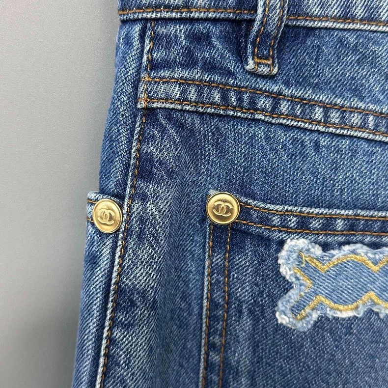 Chanel Chanel Egyptian series patched jeans 2504-Nextarrow Size 42" / US 20 - 5 Thumbnail
