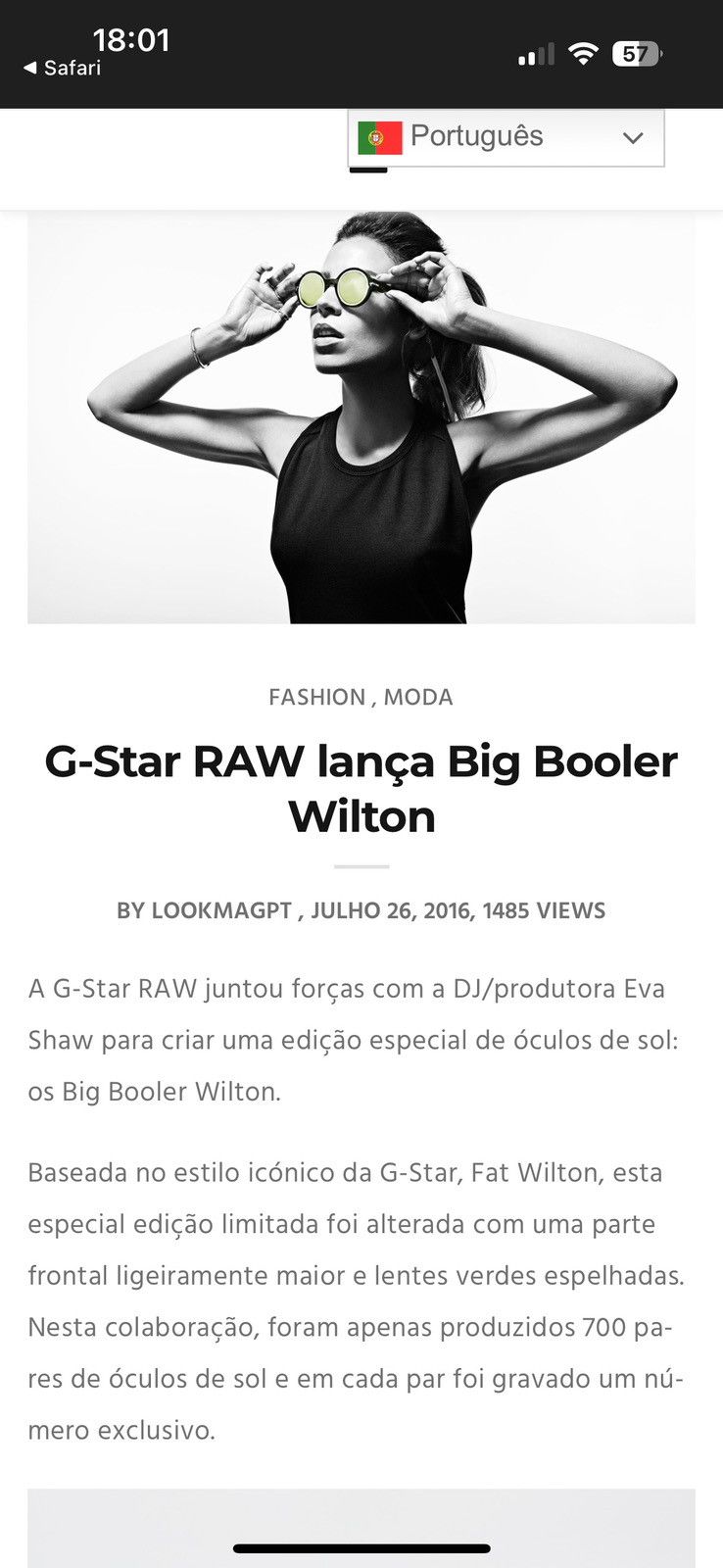 G-Star G-Star Raw x Eva Shaw Sunglasses – Limited Edition #251 Size ONE SIZE - 16 Thumbnail
