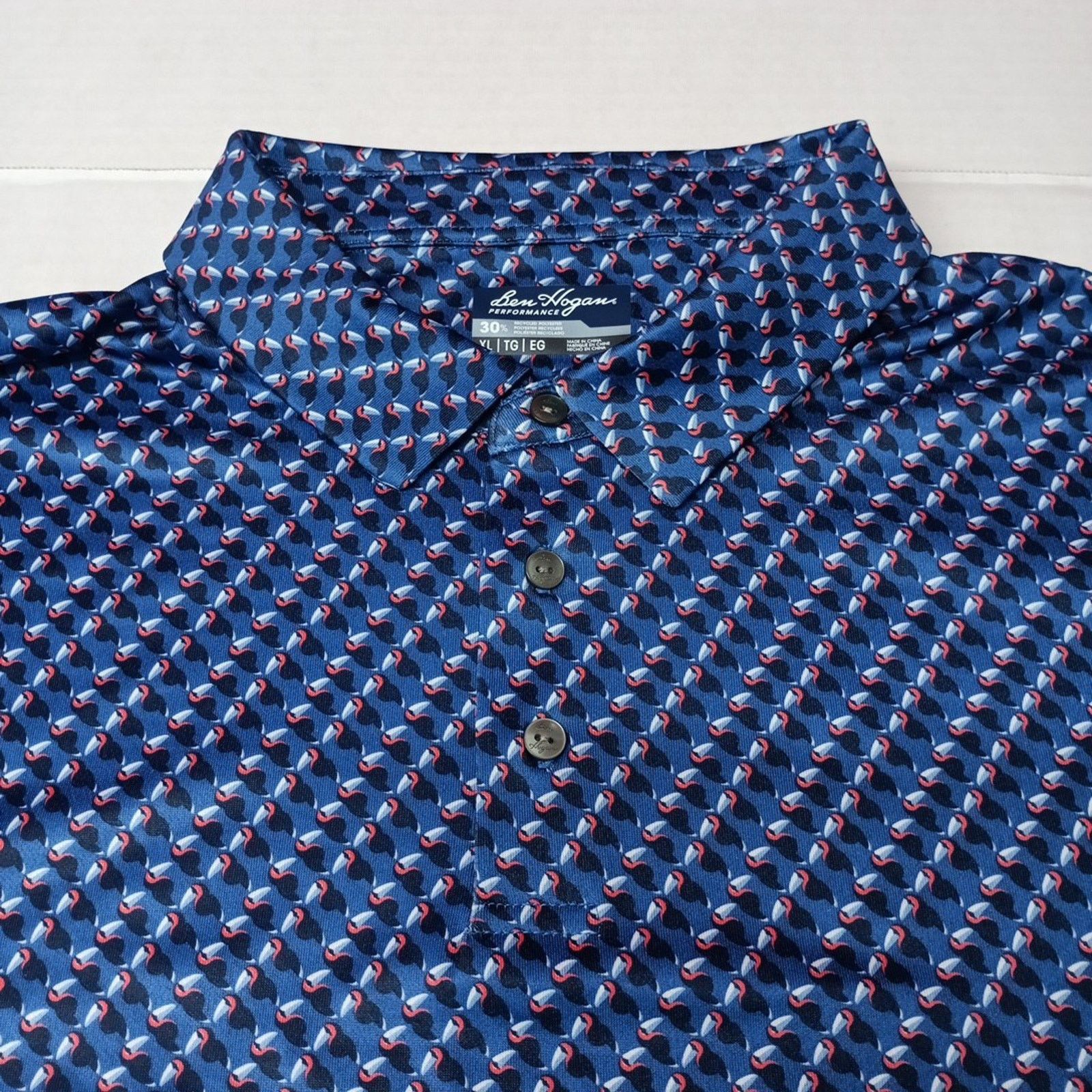 Other Ben Hogan Polo Shirt Men's Size XL 46/48 Blue Stretch UPF 15 Size US XL / EU 56 / 4 - 2 Thumbnail