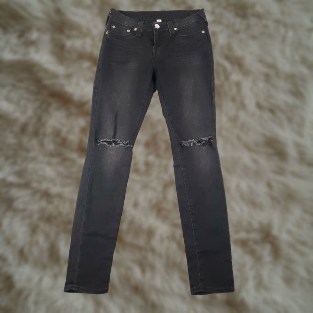 True Religion True Religion Jeans Womens Gray Straight 5-Pocket Size 28 Size 28" / US 6 / IT 42 - 1 Thumbnail