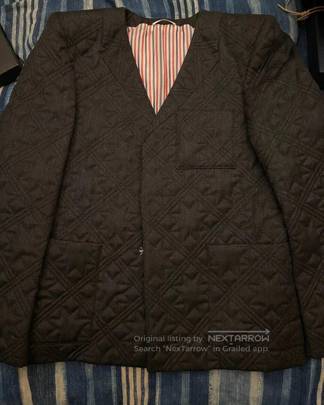 Thom Browne thom browne quilted embroidered blazer jacket. Size US M / EU 48-50 / 2 - 1 Thumbnail