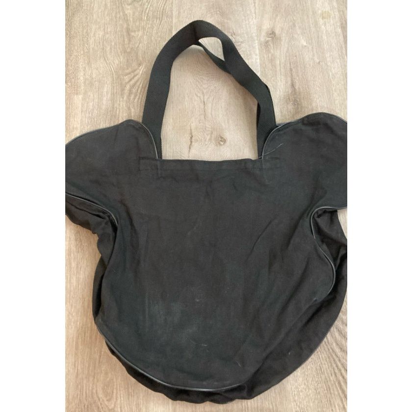 Disney Vintage Disney Mickey Mouse Face Tote Bag Black Canvas Size ONE SIZE - 7 Thumbnail