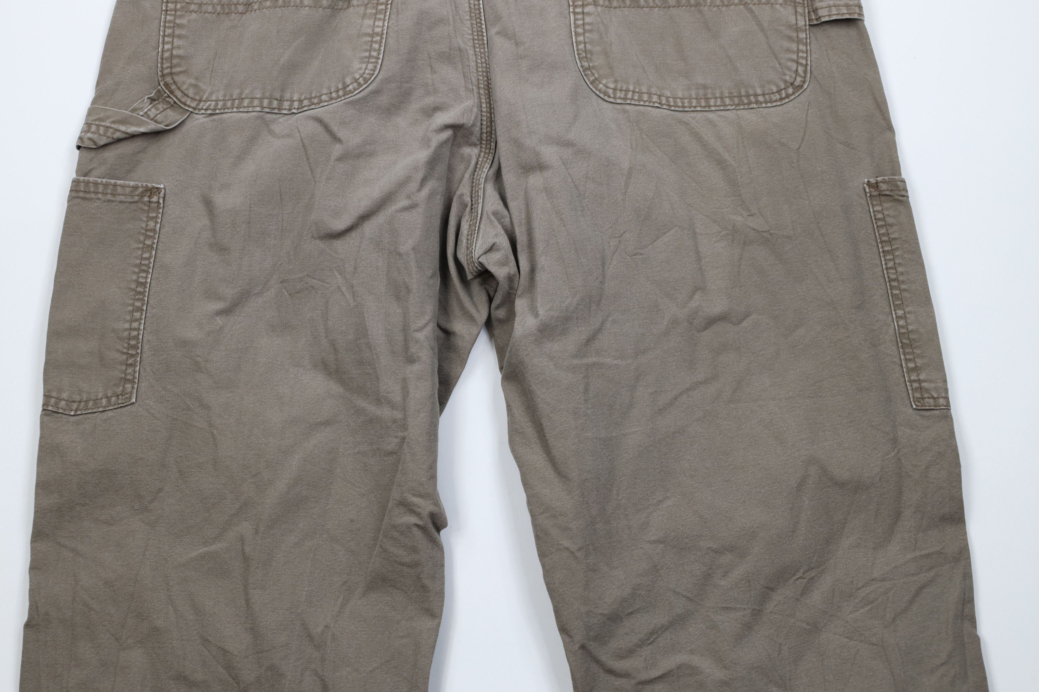 Carhartt Vintage Carhartt Wide Leg Dungaree Pants Light Brown Cotton Size US 36 / EU 52 - 10 Thumbnail