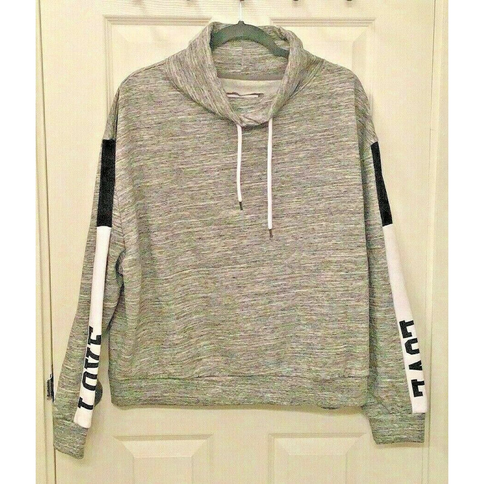 Other Reflex Womens Turtleneck Drawstrings Fleece Lining LOVE Size XL / US 12-14 / IT 48-50 - 4 Thumbnail