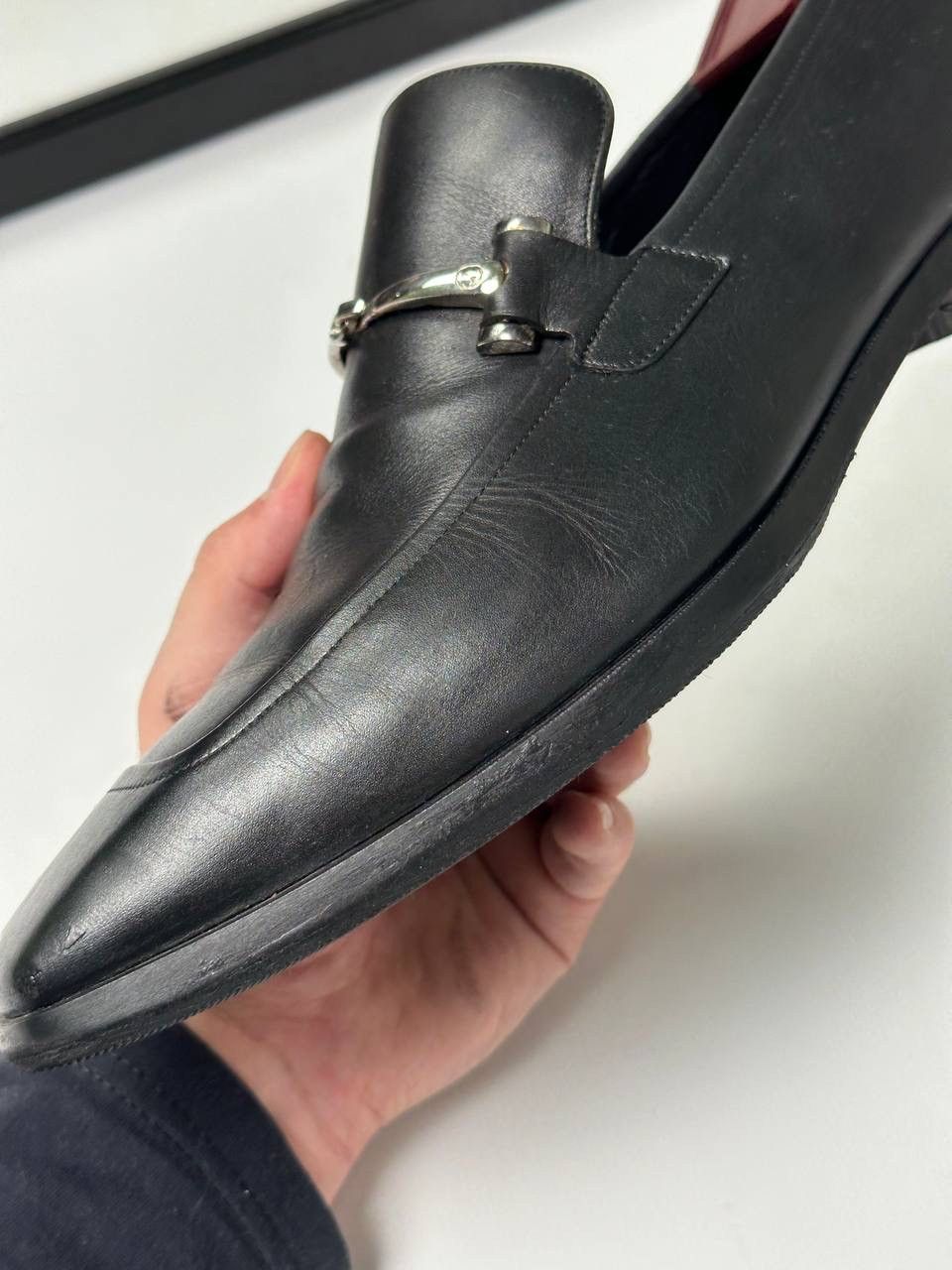 Gucci Gucci 00s By Tom Ford Horsebit Black Leather Loafer Size US 9 / EU 42 - 23 Thumbnail