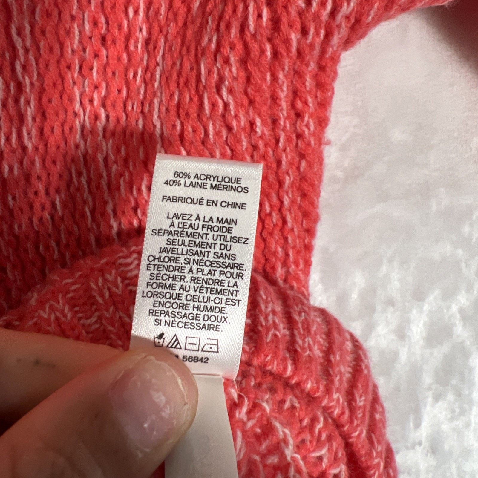 Express Express Pink Cable Knit Sweater Sm Marino Wool Acrylic Round Size S / US 4 / IT 40 - 4 Thumbnail