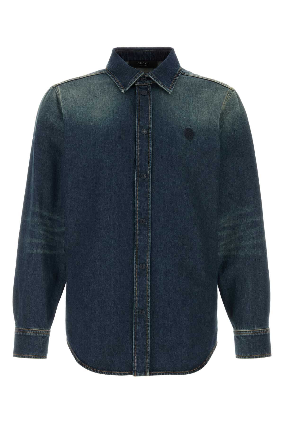 Gucci Denim Shirt Size US XL / EU 56 / 4 - 1 Thumbnail