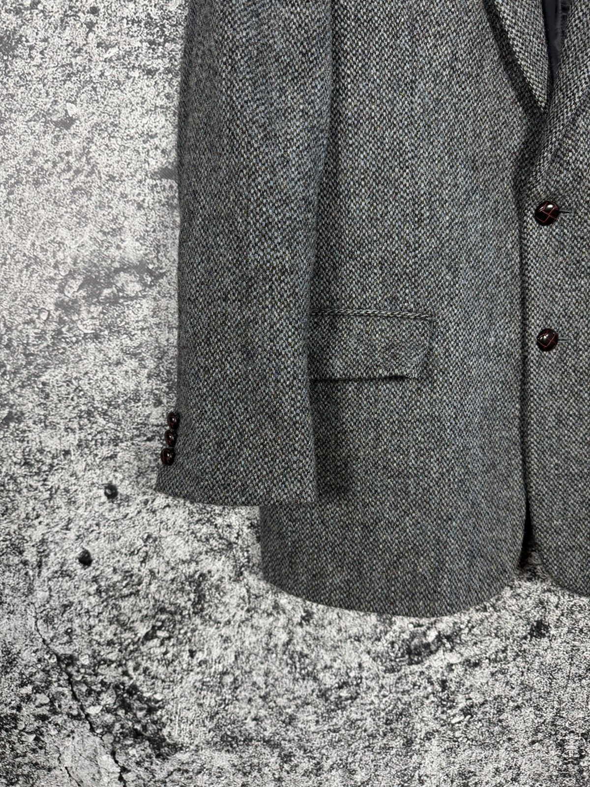 Harris Tweed Harris Tweed Pure New Wool Blazer Jacket Vintage Size 40 Size 40R - 4 Thumbnail