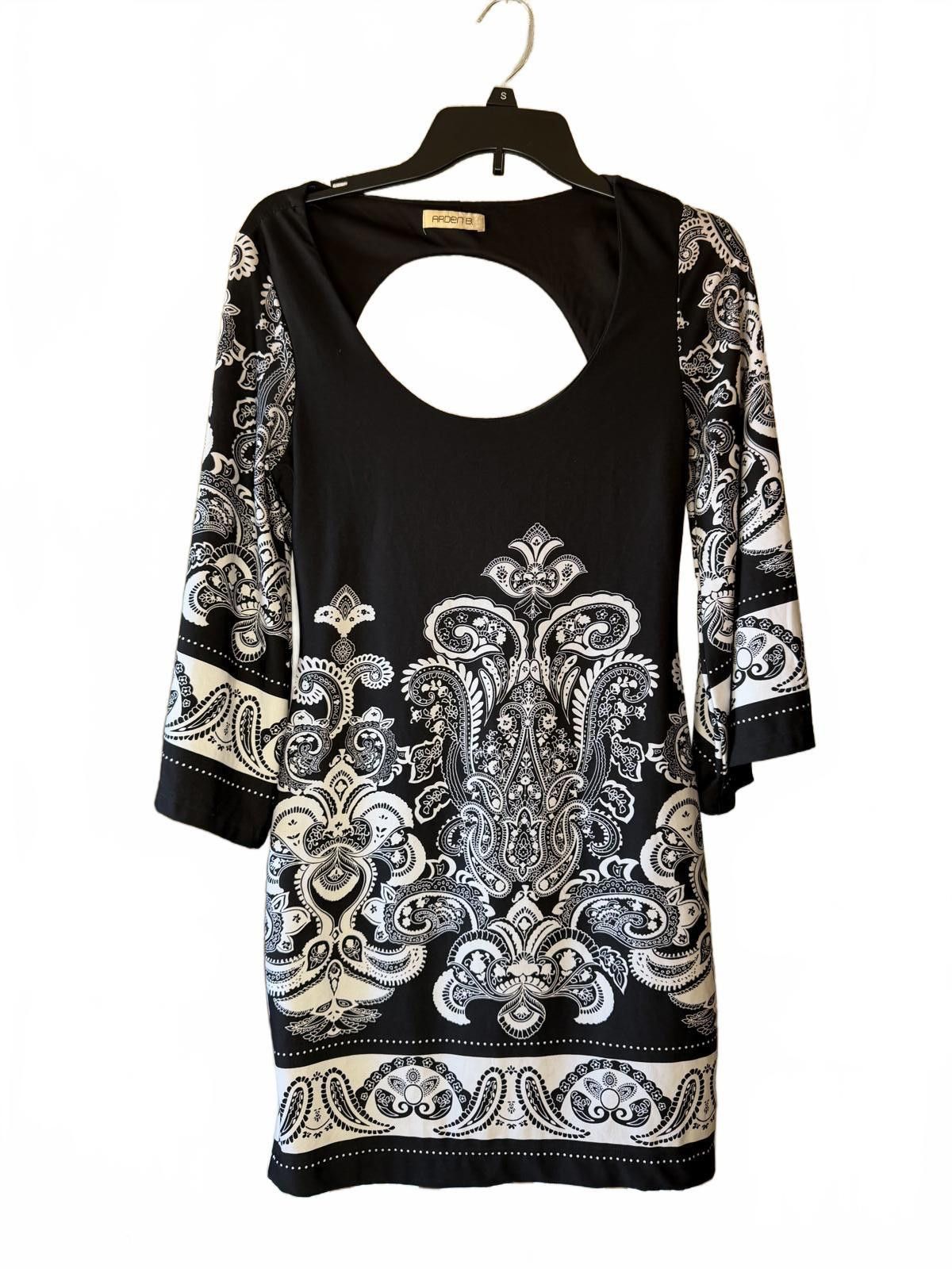Other SrxyArden B. Paisley Open Back Mini Dress Black White Size M Size M / US 6-8 / IT 42-44 - 2 Thumbnail