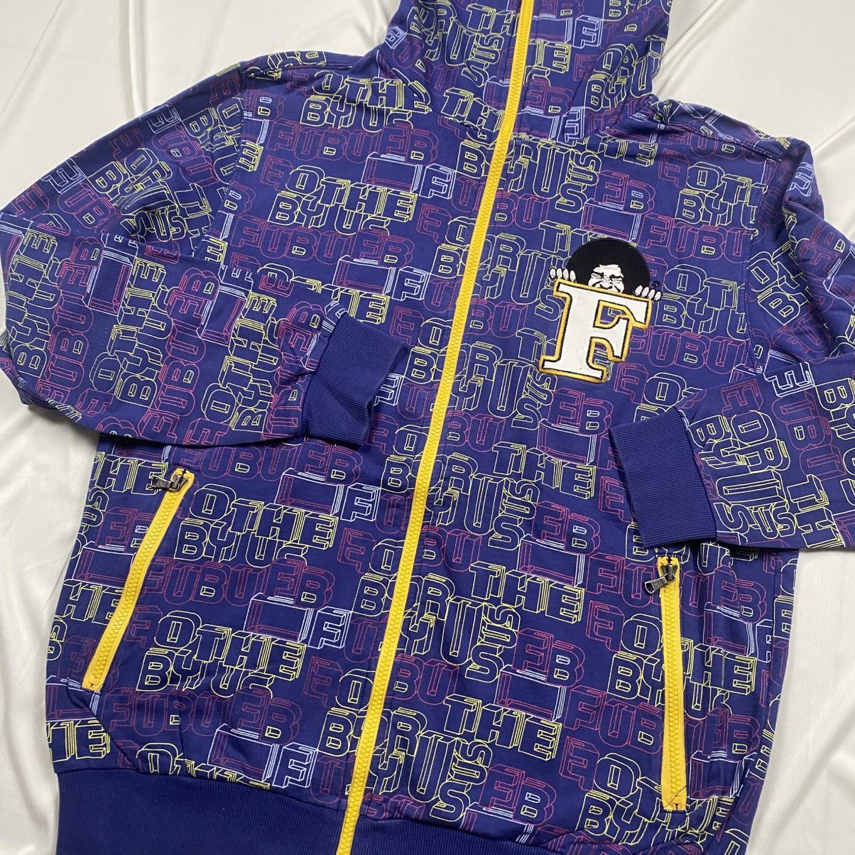 Fubu Vintge y2k Fubu HipHop Bboy Zip Up Abstract Hoodie Size US L / EU 52-54 / 3 - 4 Thumbnail