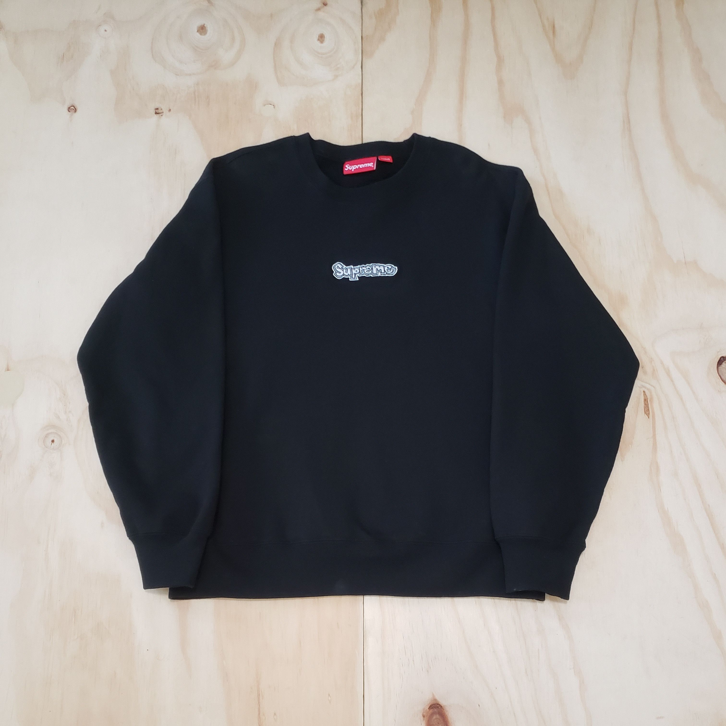 image of Hype x Hypebeast Final Supreme 2021 Gonz Logo Crewneck in Black, Men's (Size Small)