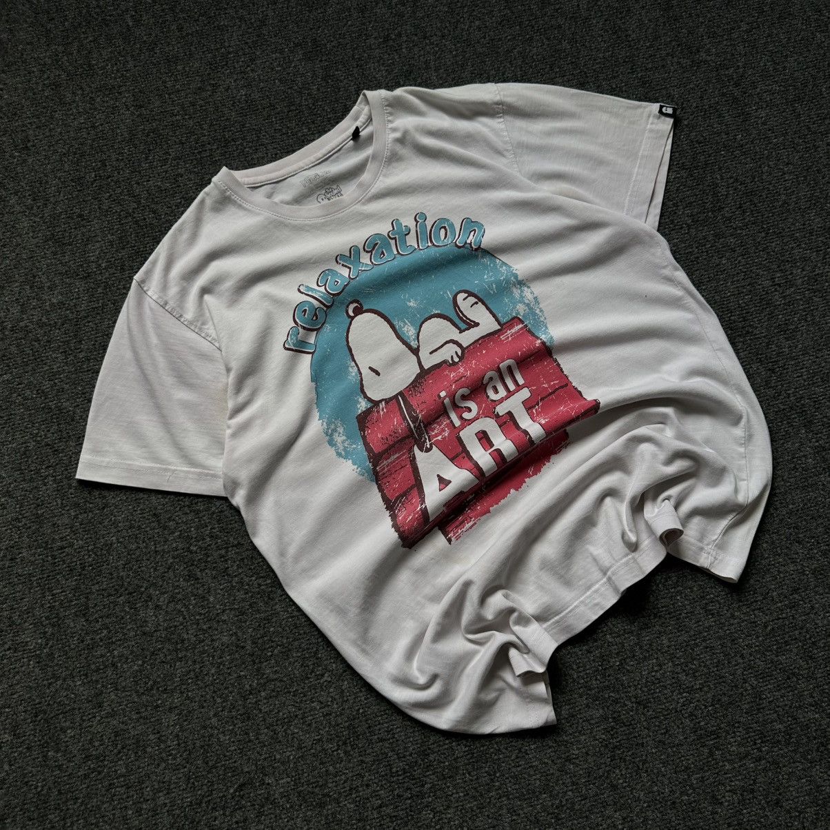 Peanuts VTG Man Snoopy Peanuts Relaxation is an Art T-shirt Vintage Size US M / EU 48-50 / 2 - 2 Thumbnail