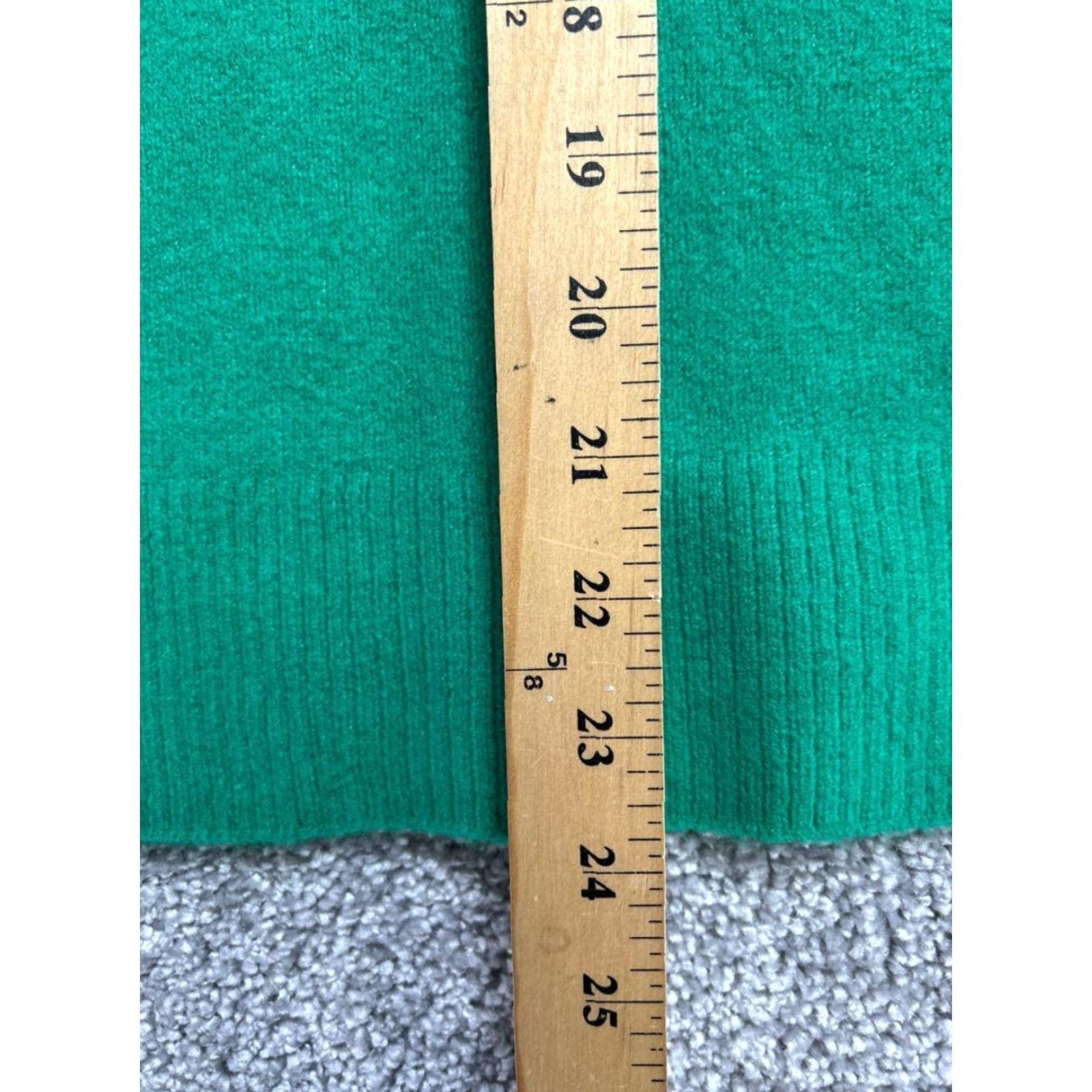 J.Crew J. Crew Sweater Womens XS Green Wool Acrylic Knit Crew Neck Pullover Cozy Warm Casual Ribbed Tight-Knit Side Split Vintage No Size XS / US 0-2 / IT 36-38 - 6 Thumbnail