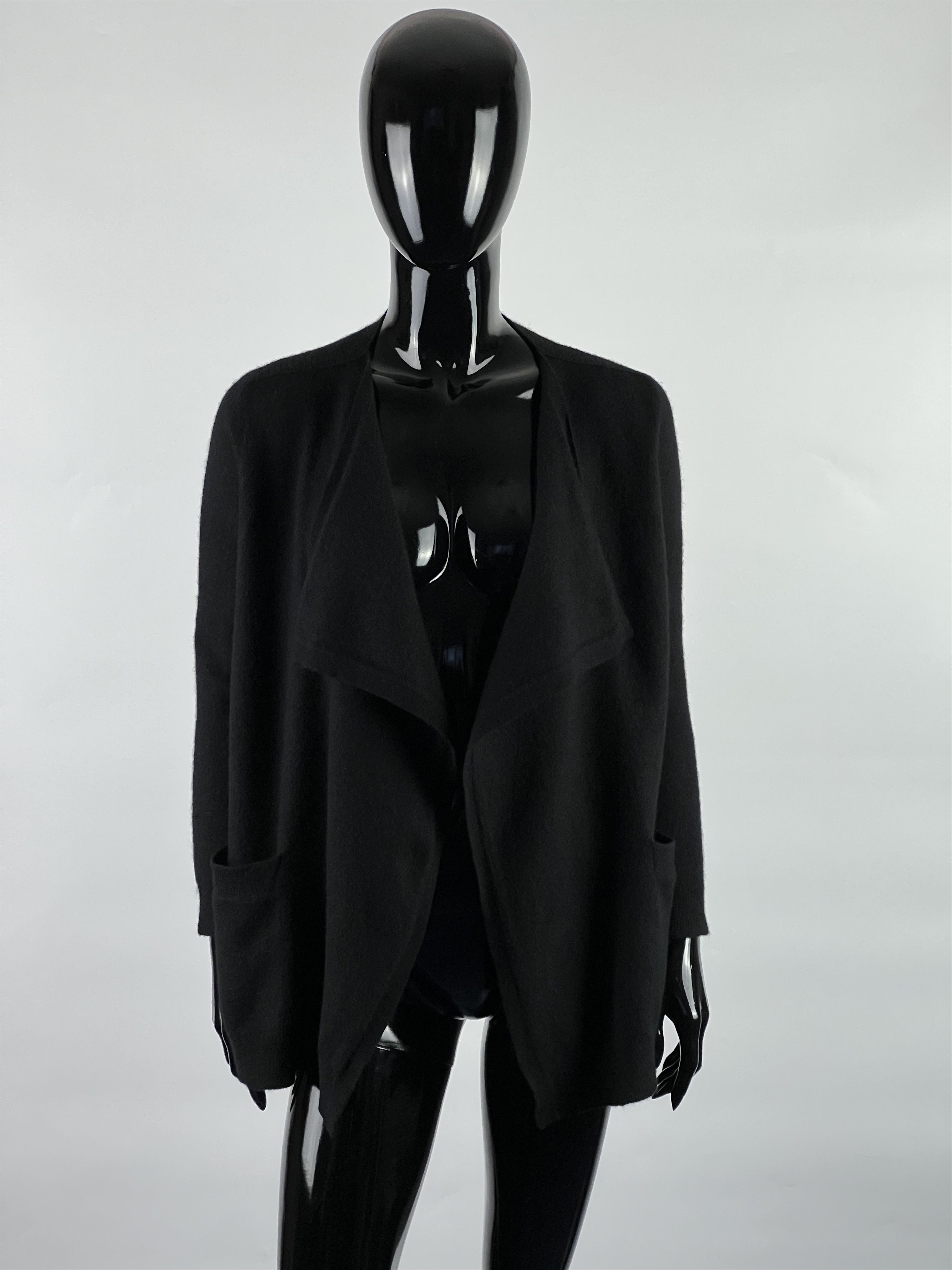 Sandro Sandro Wool Cashmere Open Cardigan Leather Aplication Size 1 Size S / US 4 / IT 40 - 3 Thumbnail