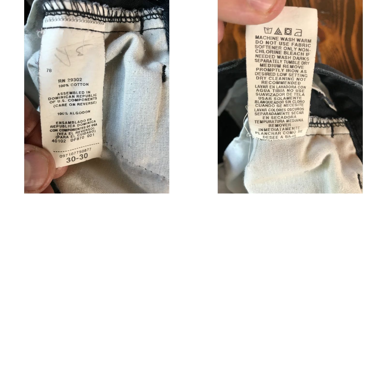 Farah Farah Pants Dark Navy Blue Flat Front Straight Leg Pockets 30-30 Men Regular Inseam 28 in Cotton Chino Vintage No Size US 30 / EU 46 - 8 Thumbnail